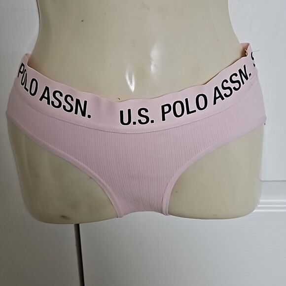 U.S Polo Assn.2 Pack Brief Underwear Small Gray/ Pink - Picture 4 of 16